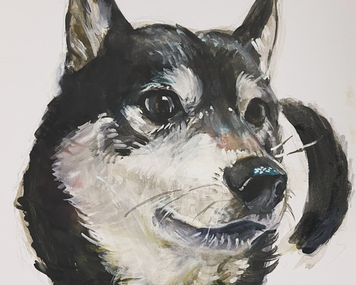 透明水彩似顔絵（うちの子、ペット、ワンちゃん、猫ちゃん、ご家族