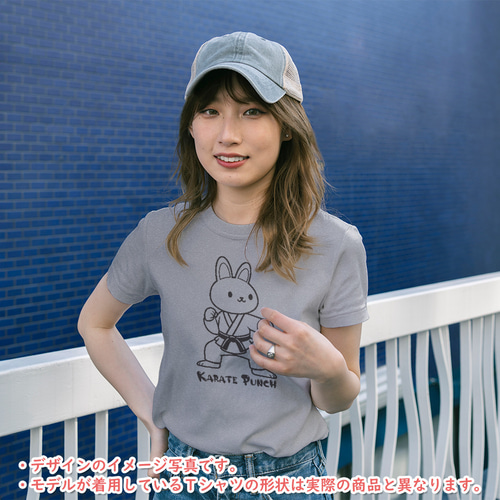 カラテパンチ」うさぎ柄Tシャツ daaaa16-a 半袖 メンズ/レディース