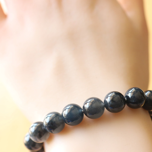⬛︎ 【希少】 ブルーラビットヘアルチル ブレスレット 約8.5