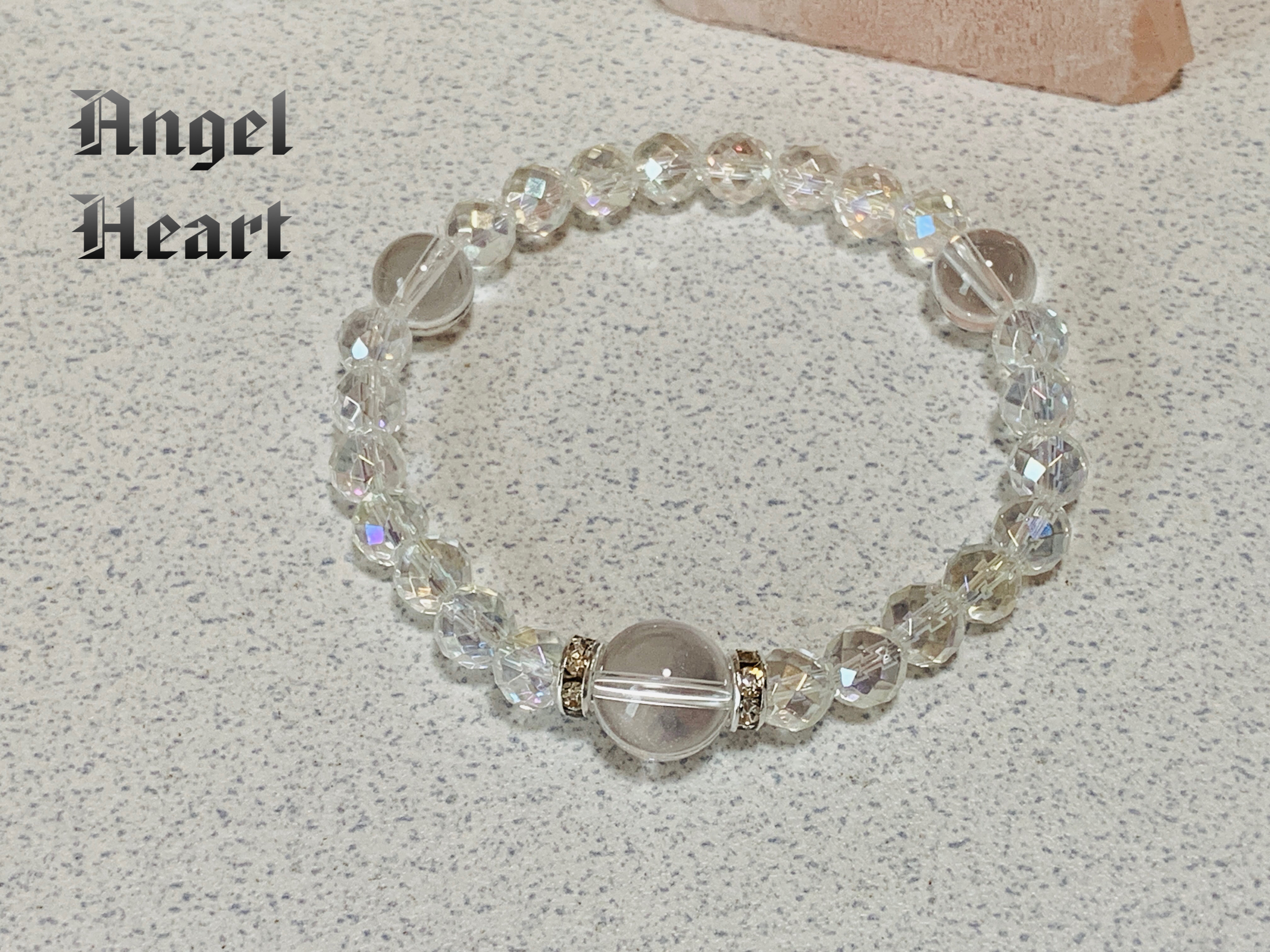 天然石　アクアオーラ　水晶のブレス　～Angel　Heart～