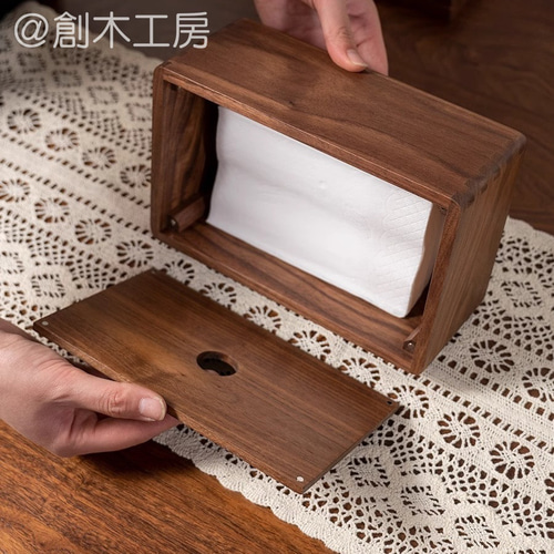 天然木 ティッシュカバー 木製ティッシュケース ティッシュボックス