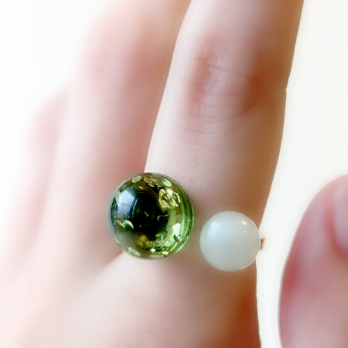 ShareSpirit シェアースピリット アンバーリング 指輪 琥珀 マリア