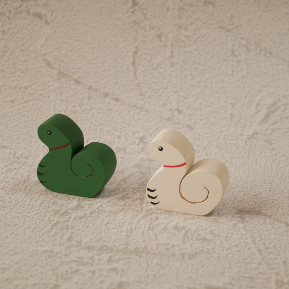 【2025年ぷち干支】ぷちへび（巳）とぷち富士の干支飾り 7枚目の画像