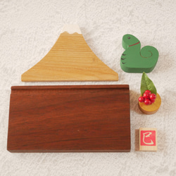 【2025年ぷち干支】ぷちへび（巳）とぷち富士の干支飾り 6枚目の画像