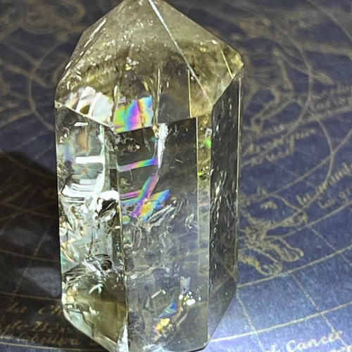 富を齎す虹✨ レインボー シトリン ポイント ポリッシュ 原石 天然石