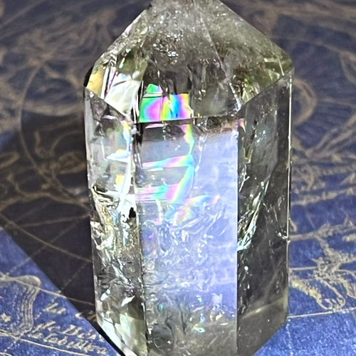 富を齎す虹✨ レインボー シトリン ポイント ポリッシュ 原石 天然石