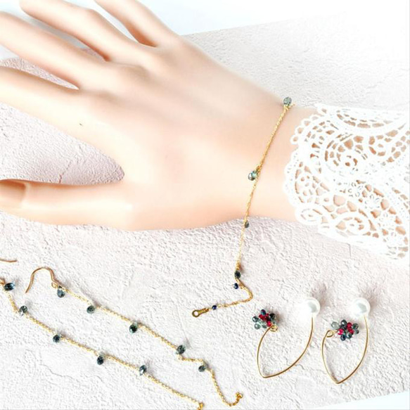 ニャア様 ご予約品 K18ロングピアス ピアス（フック・チェーン） mumu  