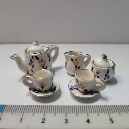 ドールハウス ミニチュア 1:12 セラミックチャイナ アフタヌーン