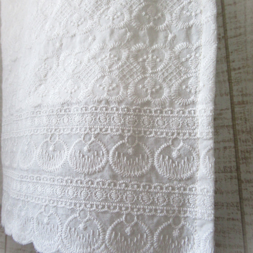 のれん アンティーク 刺繍 レース カフェカーテン カラーボックス