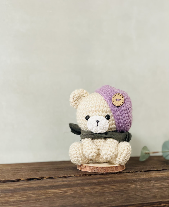 あみぐるみ (旧作品価格)73 nami-shopオリジナルお座りくまちゃん