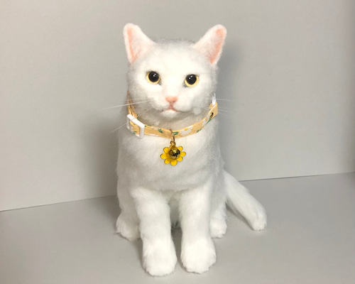 A猫 羊毛フェルト白猫のフェイクファーバッグ【ハンドメイド 71ee9cca17096cf7fee4c3355c5f6d