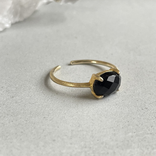 18kgp ブラックオニキス オーバル リング 指輪・リング Diary 通販