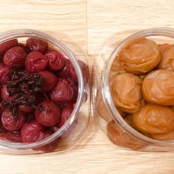 【母の日ギフト2025】塩分控えめ梅干セット『はちみつりんご酢梅　しそ漬小梅』 2枚目の画像