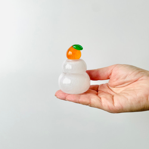 ガラスの鏡餅2025/TOYAMA GLASS STUDIO 特別制作体験「ガラスの鏡もち」 - 体験コース・制作講座｜視る