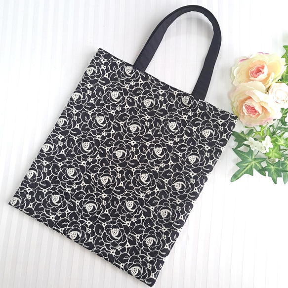 薔薇柄トートバッグ ls-4300_06.jpg