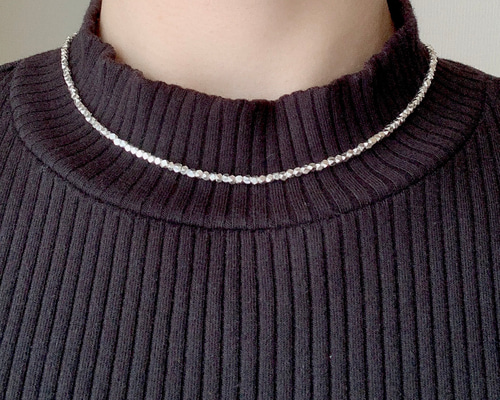 再販 カレンシルバー華奢ネックレス 37〜80cm シンプル 極細 ロング