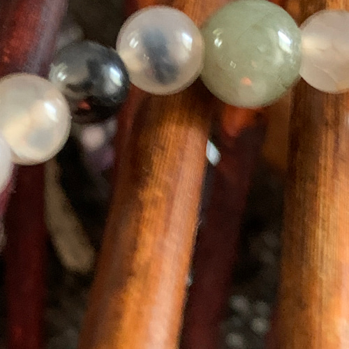 龍紋 皇帝龍五本爪 龍神天珠とミャンマー翡翠、龍紋瑪瑙のブレスレット