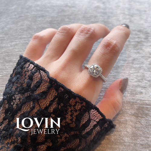 モアッサナイト 0.5ct/1ct/2ct キラキラ ラウンド ゴージャス