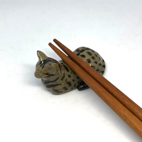 粋） 猫に打ち出の小槌図 箸立て （和漢三才圖會 巻第四十 寓類