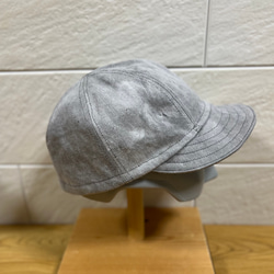岡山デニム☆墨染タイダイ☆60cm☆グレー☆肉厚12oz☆6パネルキャップ☆帽子☆ユニセックス 2枚目の画像