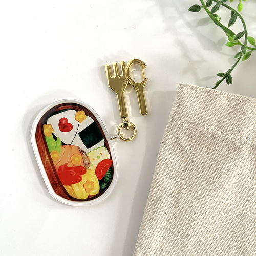 オリジナルイラスト お弁当箱 ランチバック アクリル