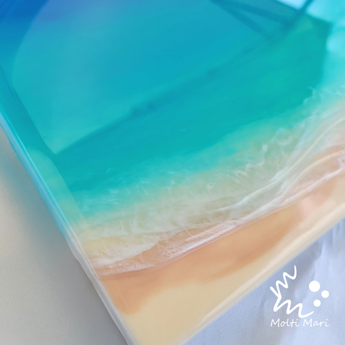 セミオーダー】海アート パネル ( A5サイズ/波3層)【受注生産／受注