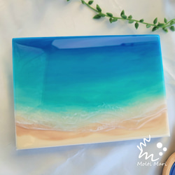 セミオーダー】海アート パネル ( A5サイズ/波3層)【受注生産／受注