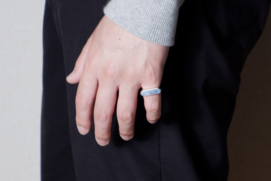 シルバーリング　SV925 Signet Ring #003