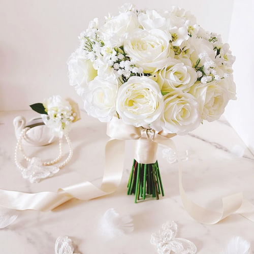 ホワイトチューリップとカスミソウのブーケ 500x0.jpg