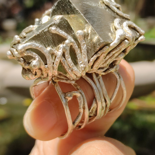ハンドメイド シルバー クリスタルリング フローライトイン 楽天市場】水晶 蛍石 天然石 指輪 リング / シルバー925 18K