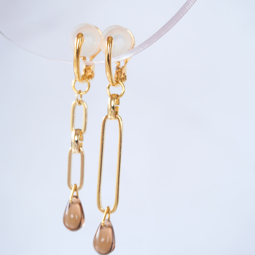 痛くないイヤリング 特許取得金具 silver925 2way 揺れる 上品 大ぶり