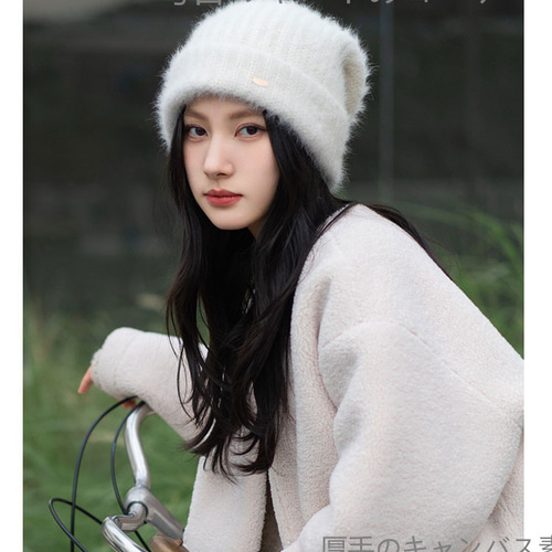 高級感#旅行#小人数#贈り物#冬の新型ウサギ毛糸のモコモコニット