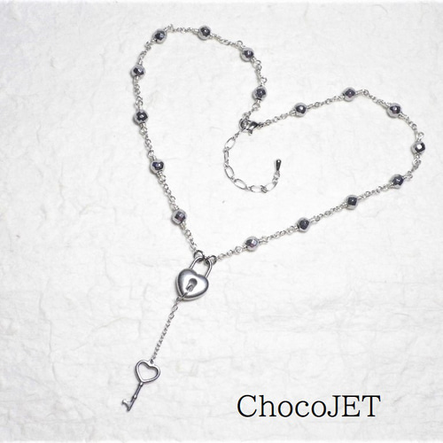 ハート型の鍵モチーフネックレス ティファニーネックレスハート鍵ゴールド