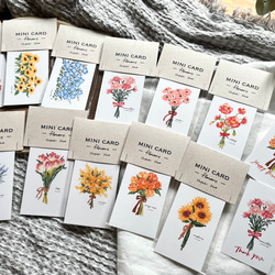 ミニカードーflowersー【orange roses】スマホ　インナーシート　花束　ブーケ　メッセージ　バラ 4枚目の画像