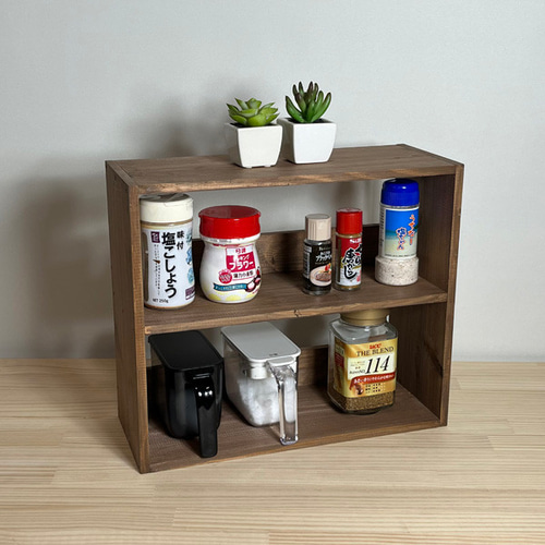 2段】キッチン収納・スパイスラック・キッチンキャビネット