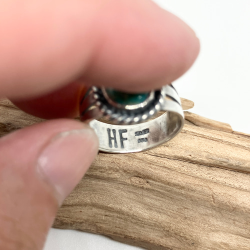 キングマン ターコイズ トルコ石 シルバー リング 指輪 21号