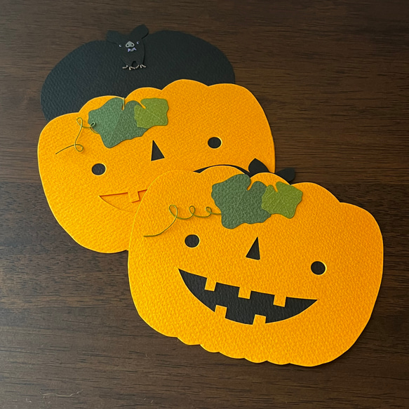 HW-02】ハロウィンカード | カボチャの中から？ メッセージカード