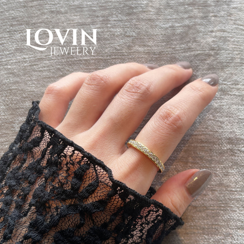 Kaorin様 / 最高級モアサナイト / フルエタニティリング / レール留め