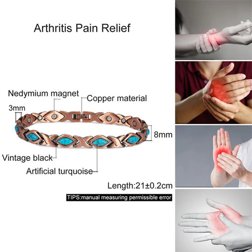 バングル ターコイズ 純銅製ジュエリー 純銅磁気 ブレスレット 銅