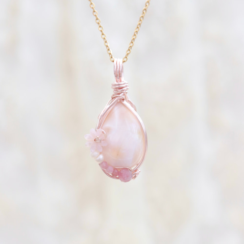 特別価格ピンクラリマー ハート レア ラリマー ペンダント トムソナイト（ピンクラリマー）ペンダント⑥