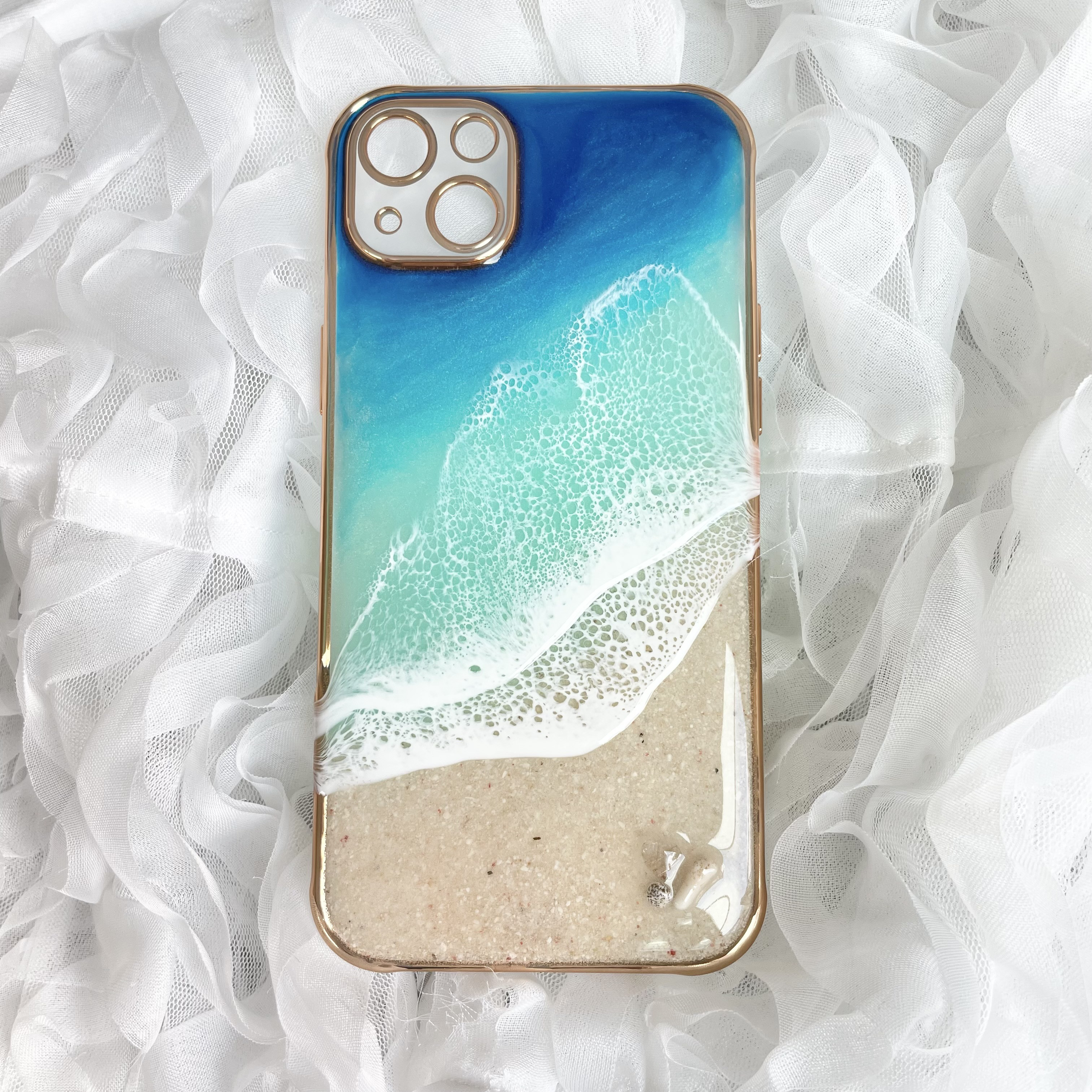 世界に１つだけの海アートケース　iPhone14Plus