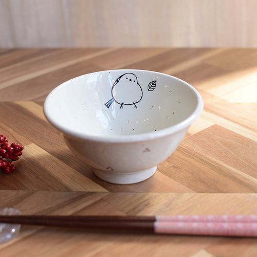 シマエナガの和の茶碗【S】サイズ(単品 茶碗・めし碗 くらしを