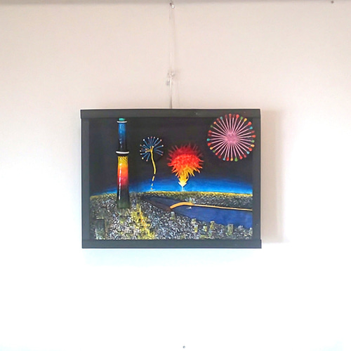 立体絵画の「隅田川花火」 絵画 フェルメール 通販 18196362