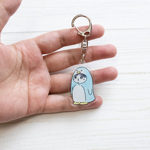 アクリルキーホルダー 3種類 / グッズ キーホルダー ペンギン