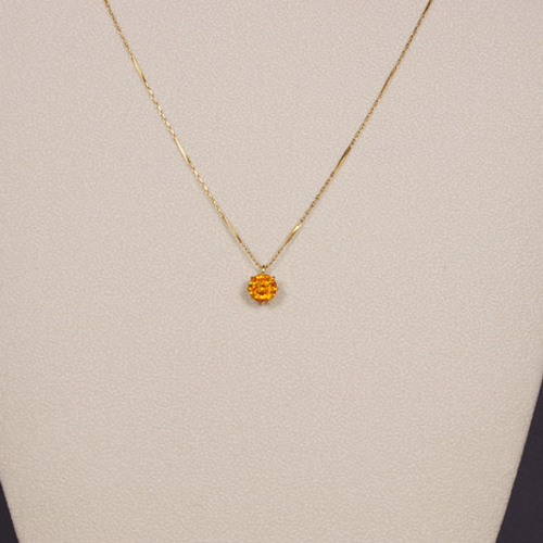 送料無料 18K イエローゴールド ジュエリー スファレライト 2.47ct