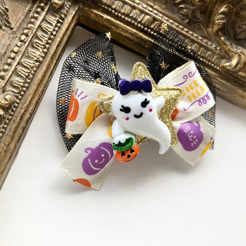 送料無料☆ハロウィンリボン♡チュール☆おばけちゃん♡大人可愛い