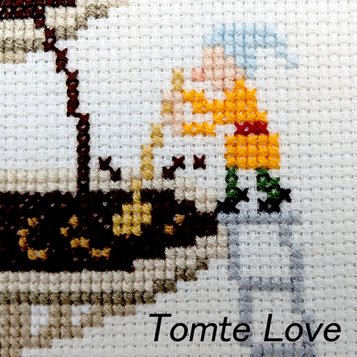 クロスステッチ図案【トムテのチョコレート工場】 Tomte's chocolate