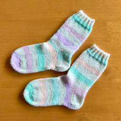 キッズ(12.5-14.5cm) 手編み 靴下 くつした キッズ(12.5-14.5cm) 手編み 靴下 くつした