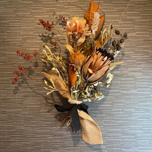 ドライフラワー スワッグ (上、下向き) ドライフラワー スワッグ (上