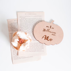 木製 / Halloween 名入れ プレート［ 1st ハロウィンプレート ］ 6枚目の画像